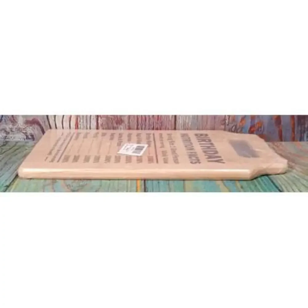 Bamboo Birthday Nutrition Facts Cutting Board‎